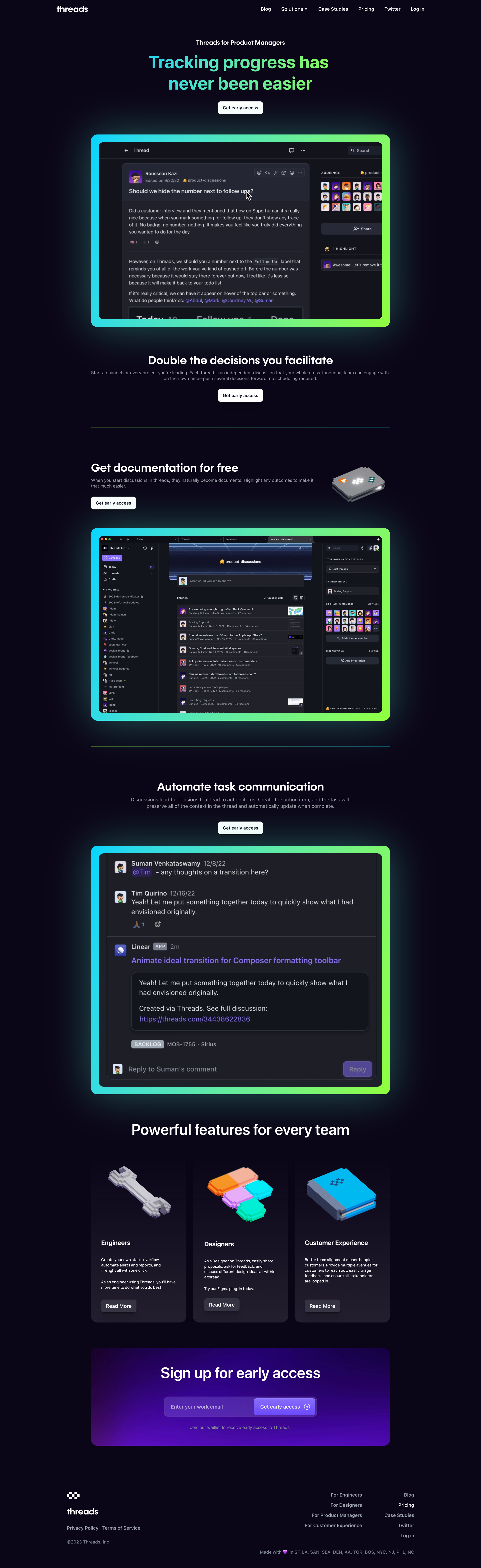 Threads - Threads for Product Managers screen