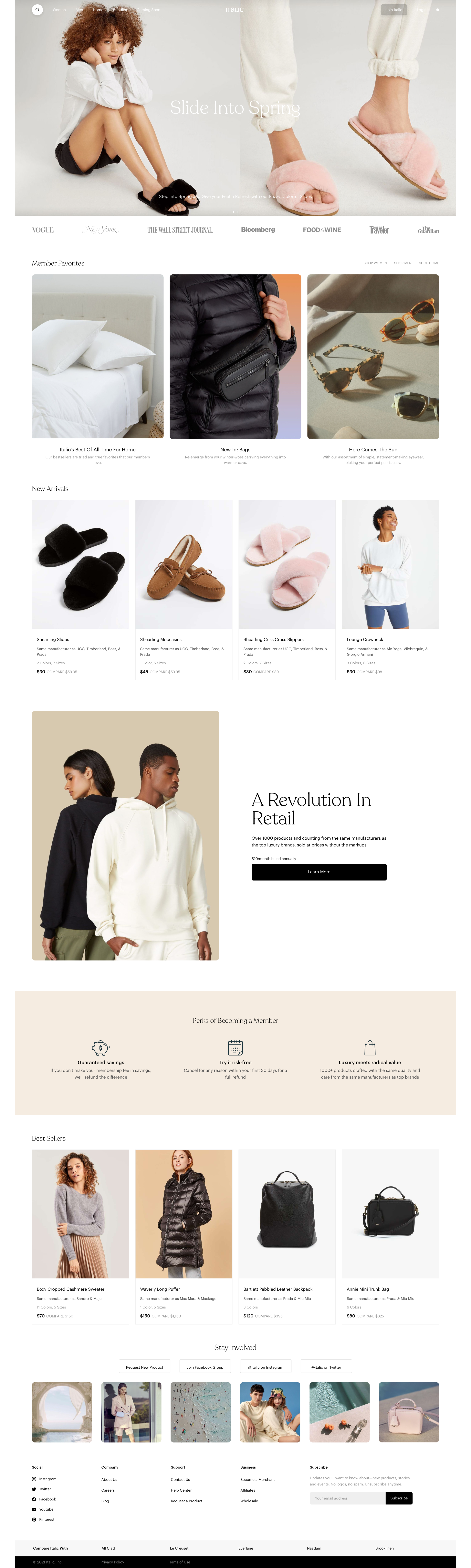 Italic - Italic | Quality, At Cost screen