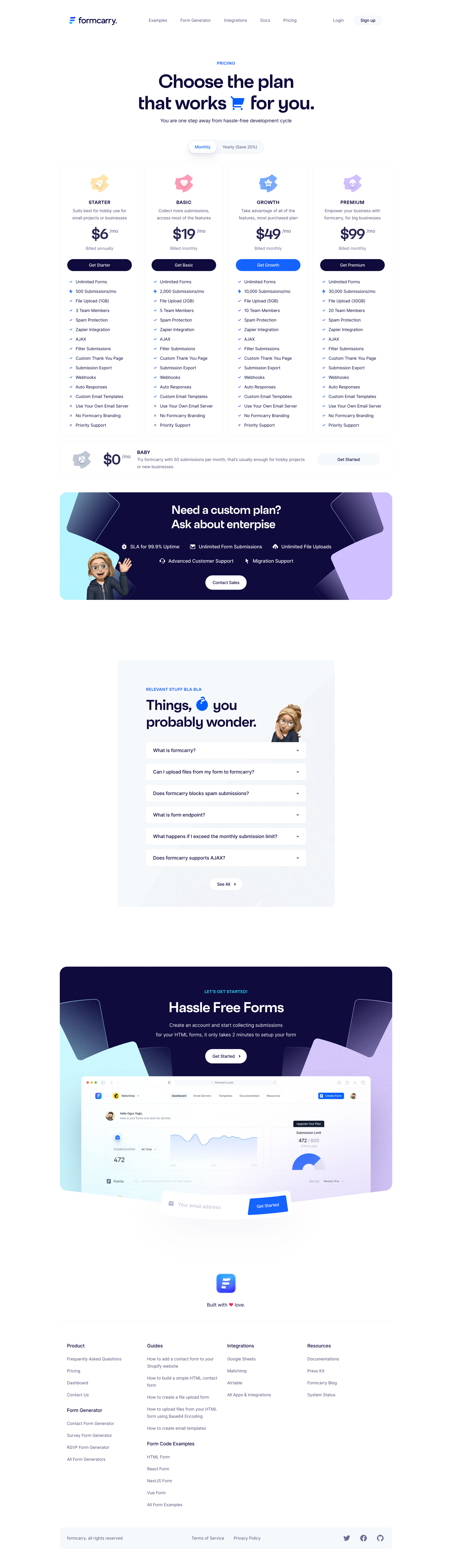 Formcarry - Pricing | Formcarry. screen