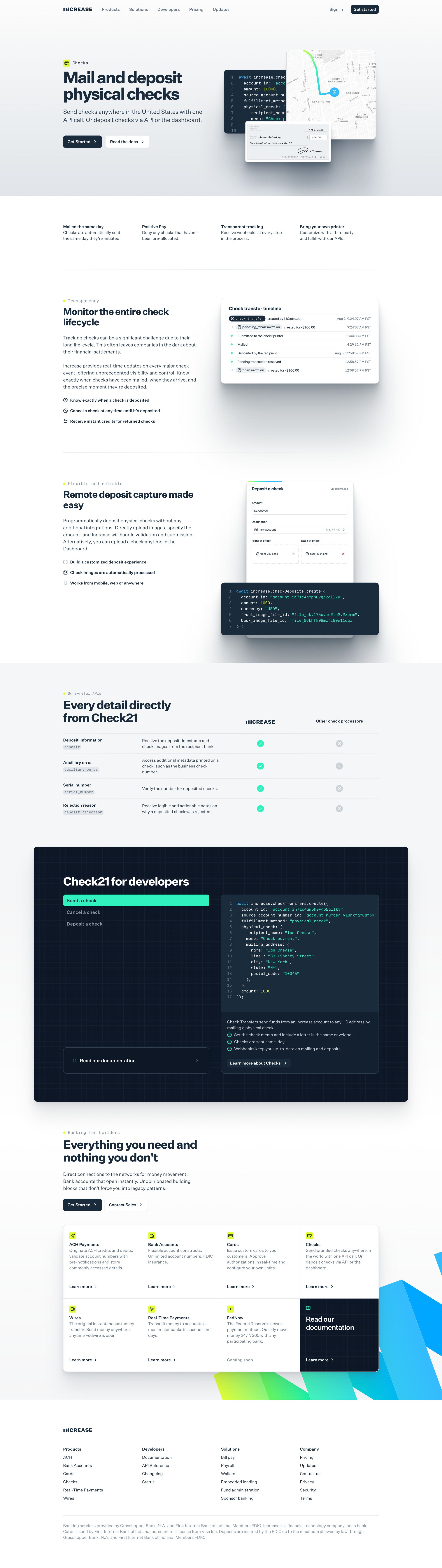 Increase - Checks — Increase screen