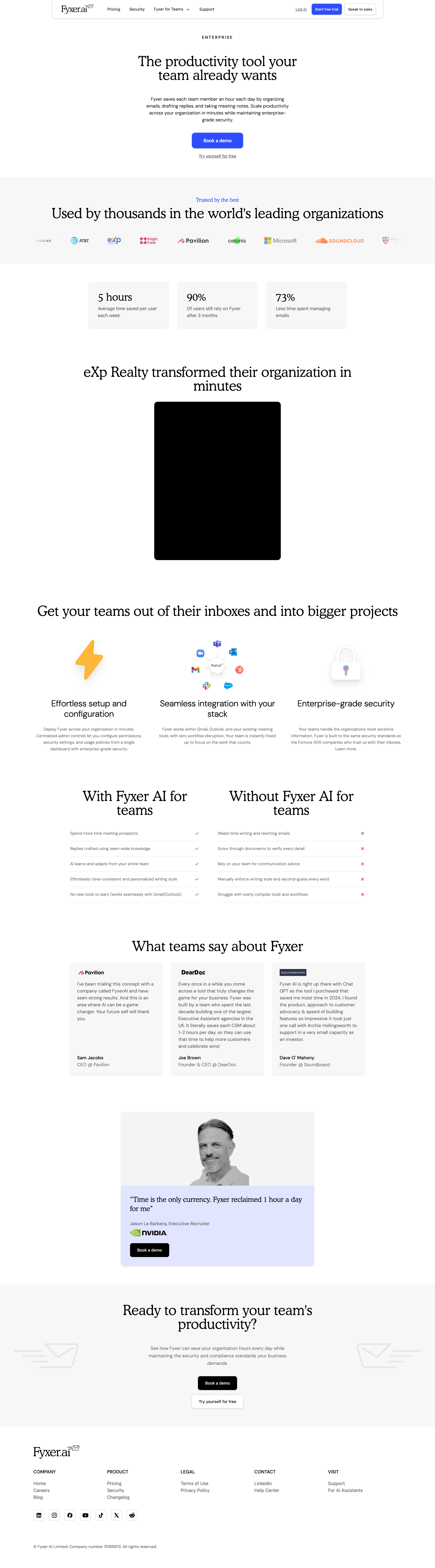 Fyxer - Fyxer AI Your Team screen