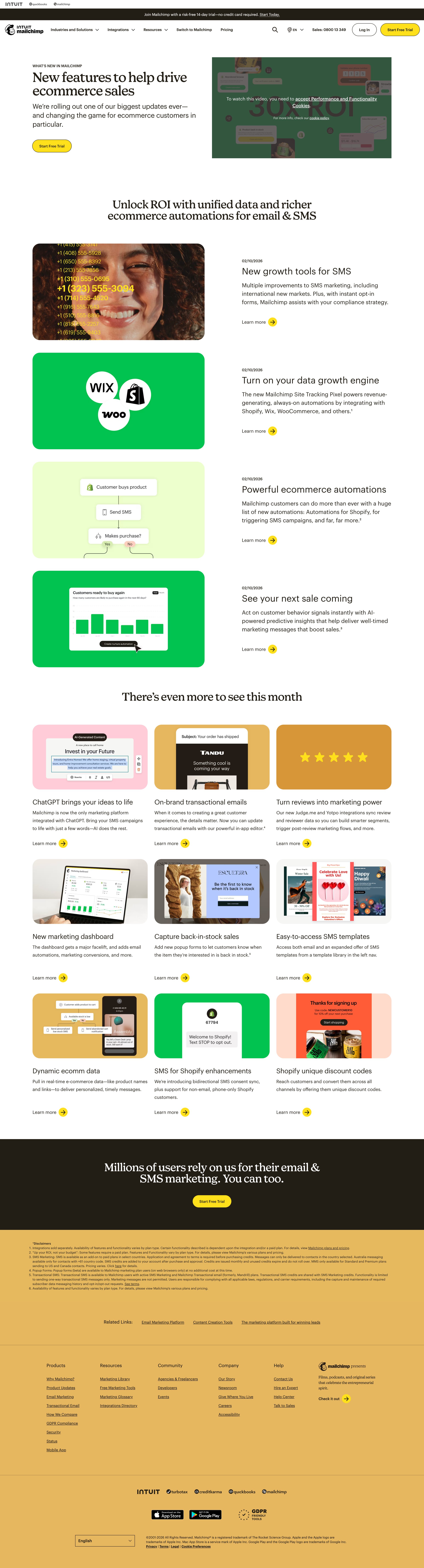 Mailchimp - What’s New in Mailchimp Latest Features & Product Updates Mailchimp screen