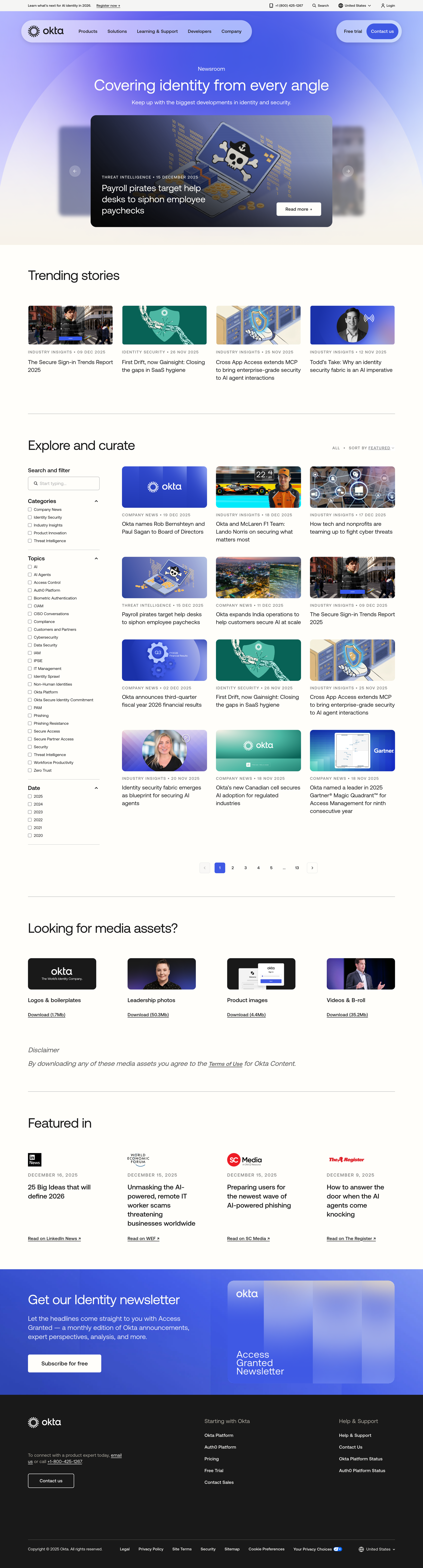 Okta - Okta Newsroom The Latest Company News Okta screen