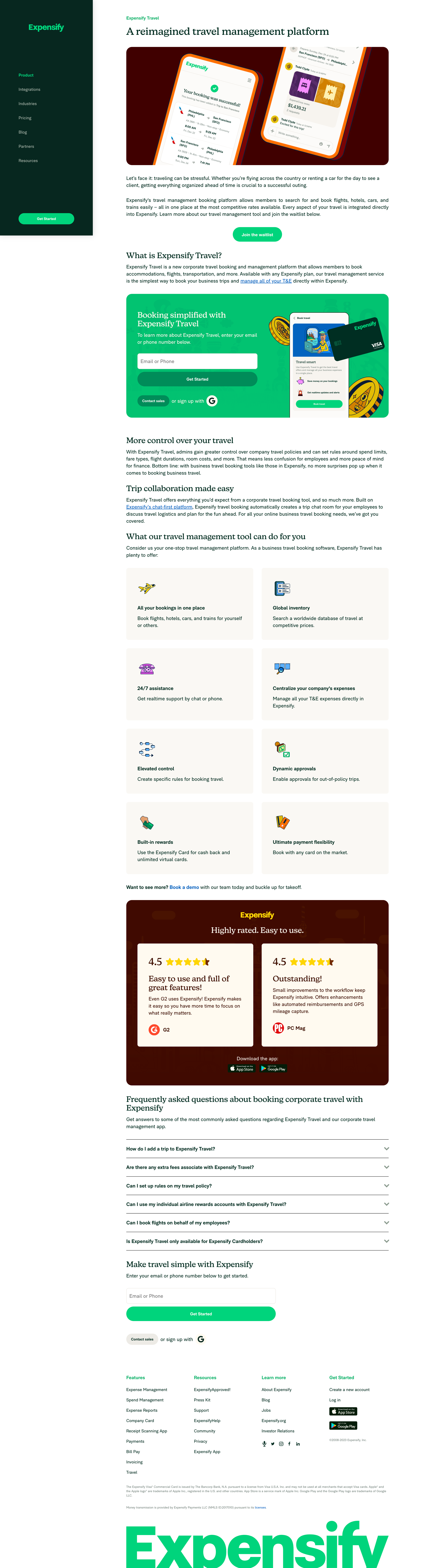 Expensify - 2024 Best travel and expense management software screen