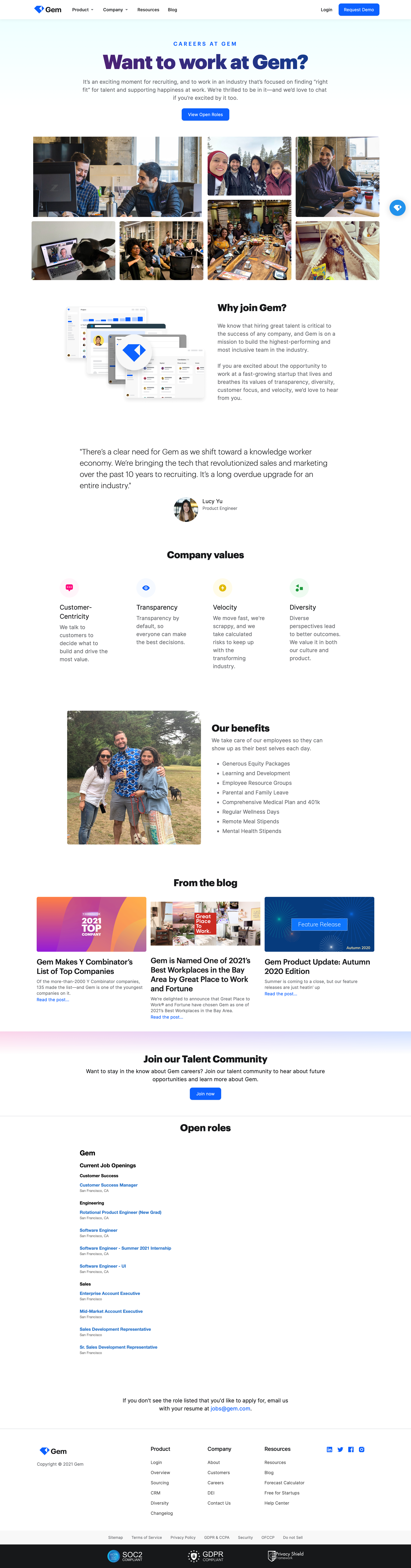 Gem - Grow Your Career at Gem screen