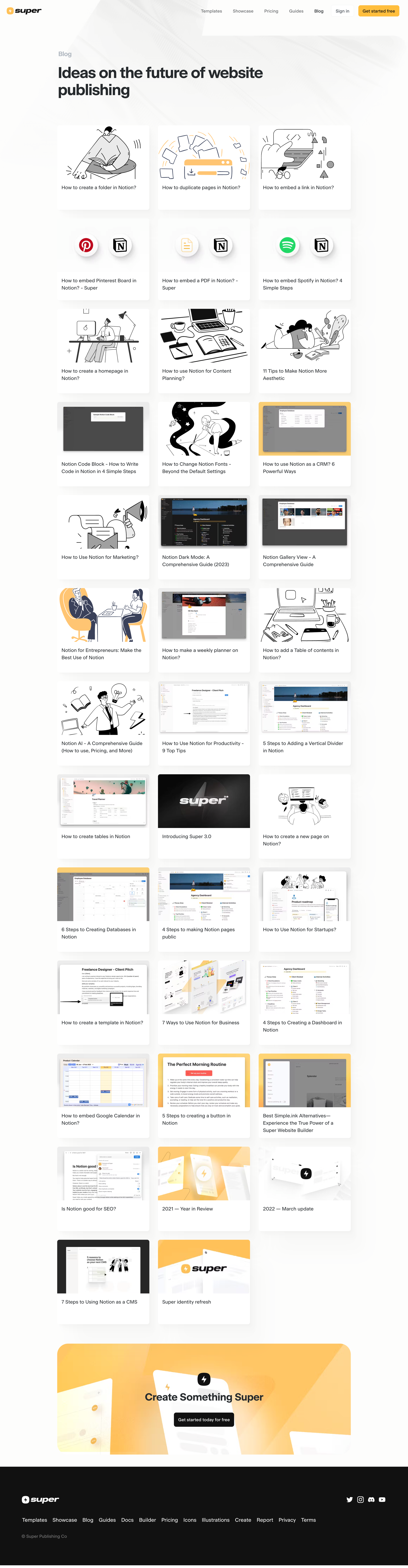 Super - Blog screen