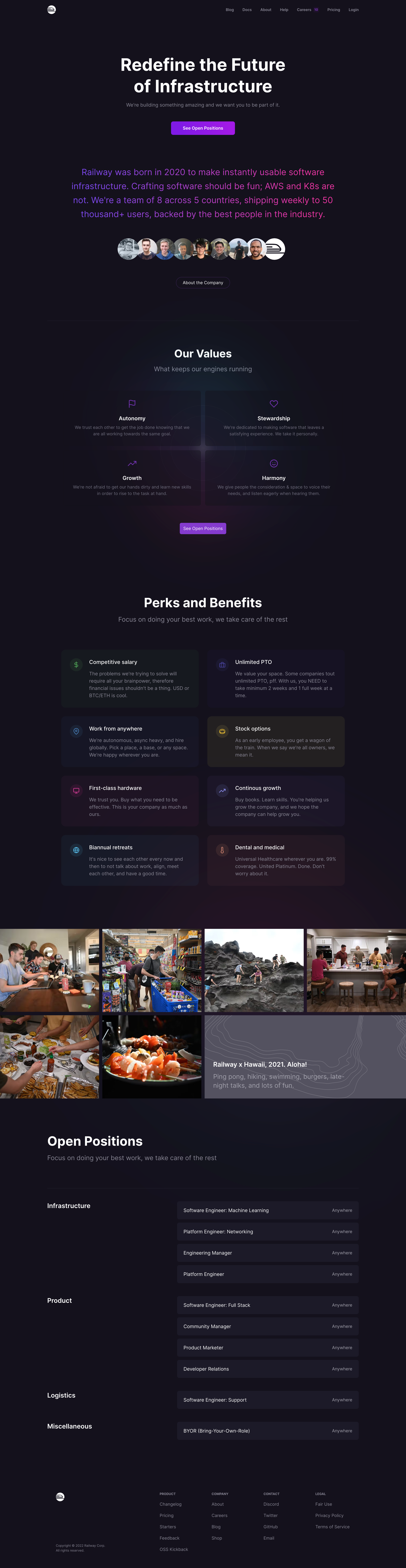 Railway - Careers screen