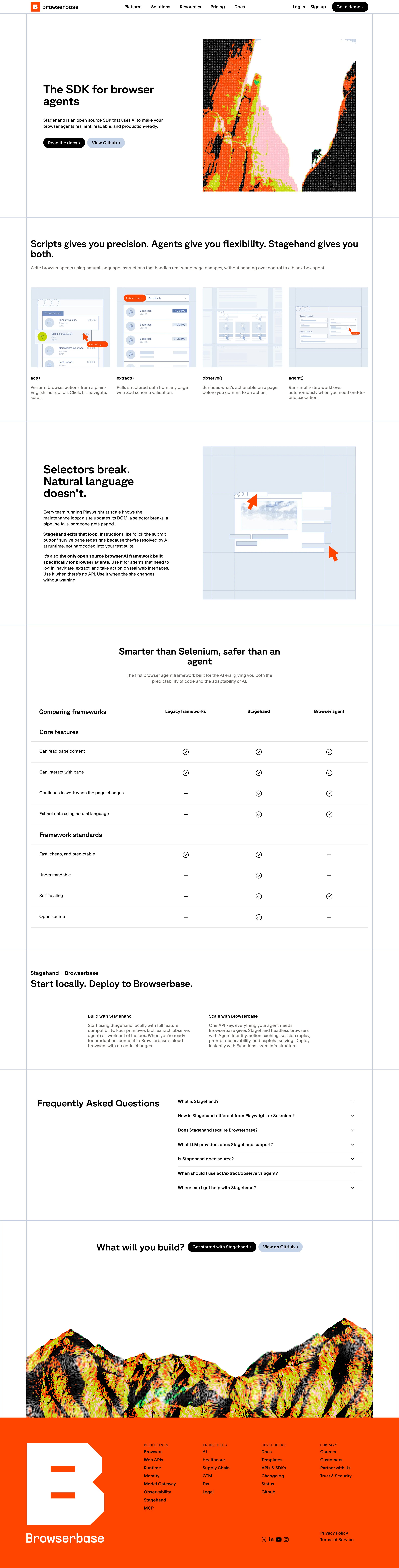 Browserbase - Stagehand Browserbase screen
