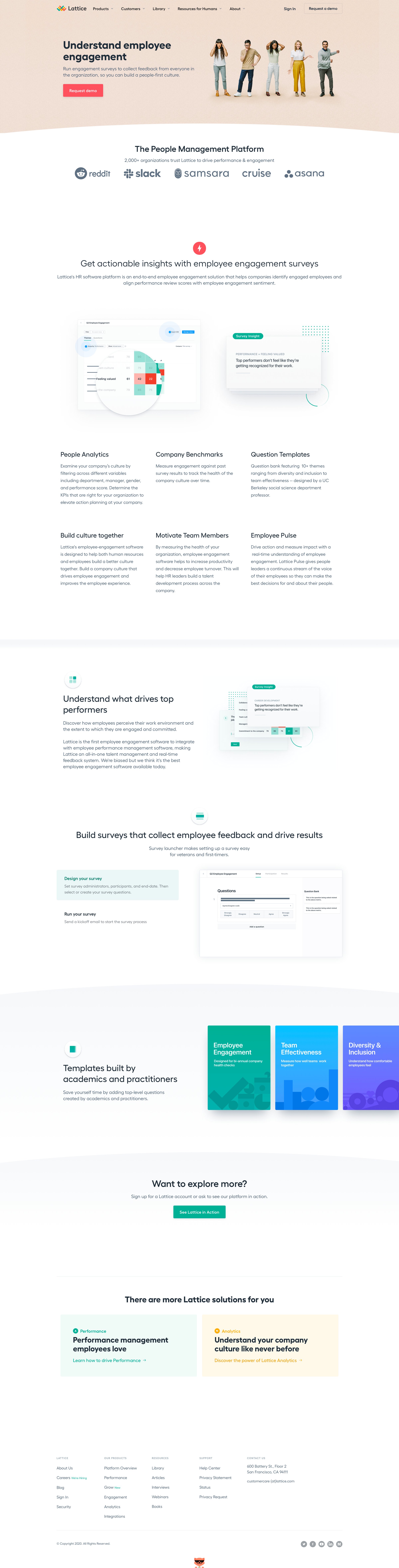 Lattice - Features screen