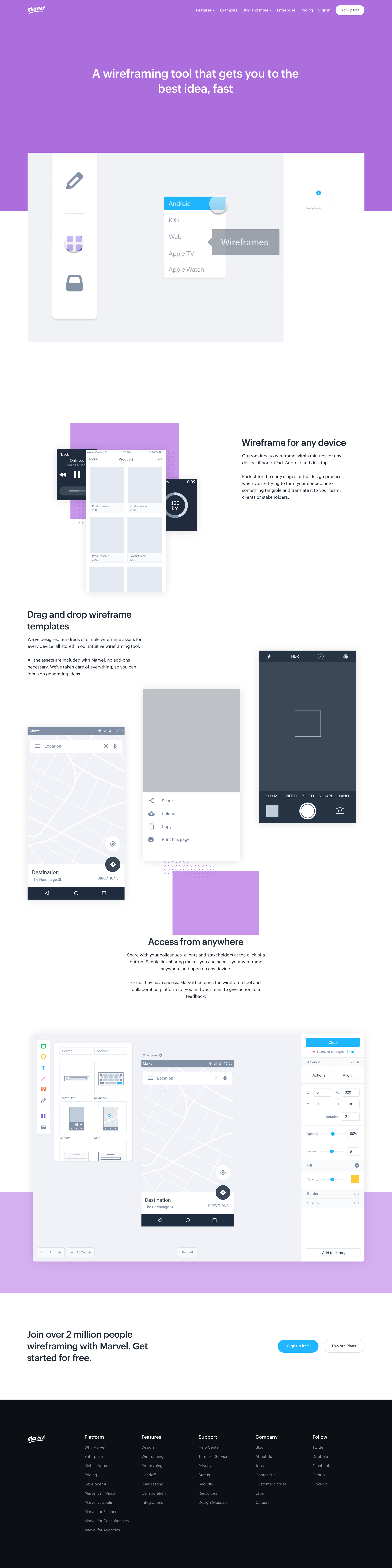 Marvel - Marvel | Rapid Wireframe Tool for iOS, Android & Desktop screen