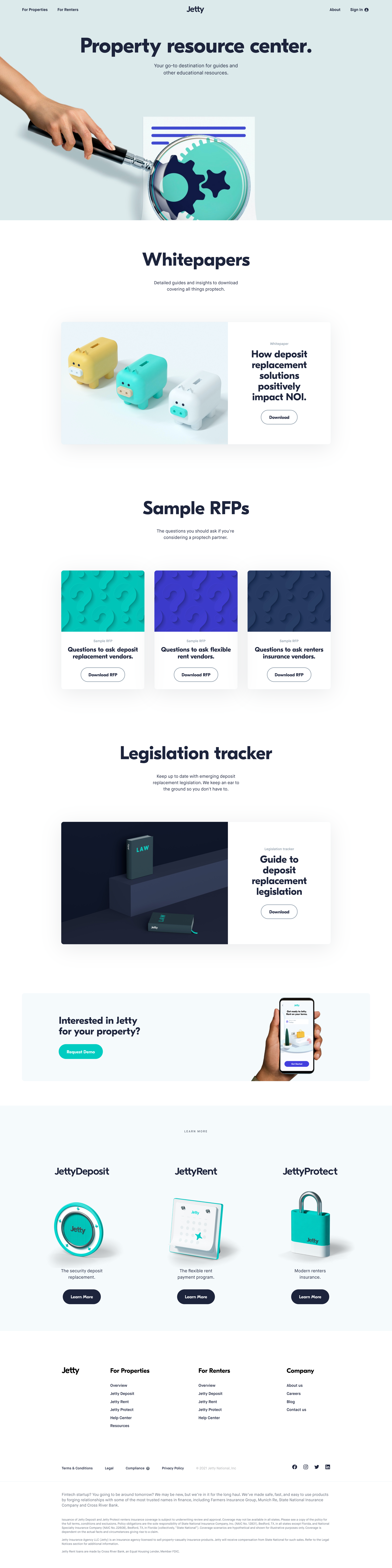 Jetty - Jetty Resources | Educational resources for properties. screen