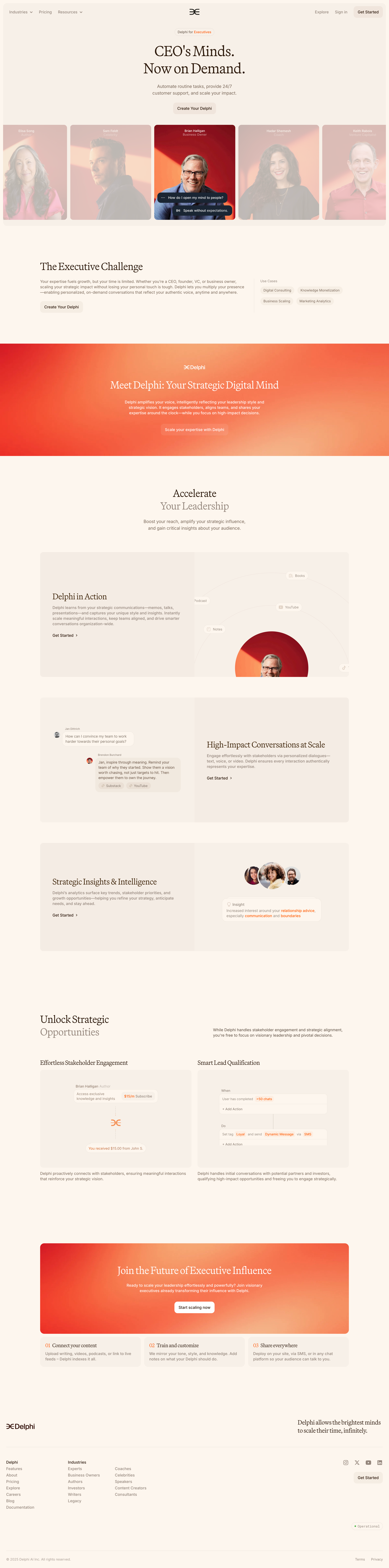 Delphi - Delphi for Executives | Scale Leadership, Stay Aligned screen