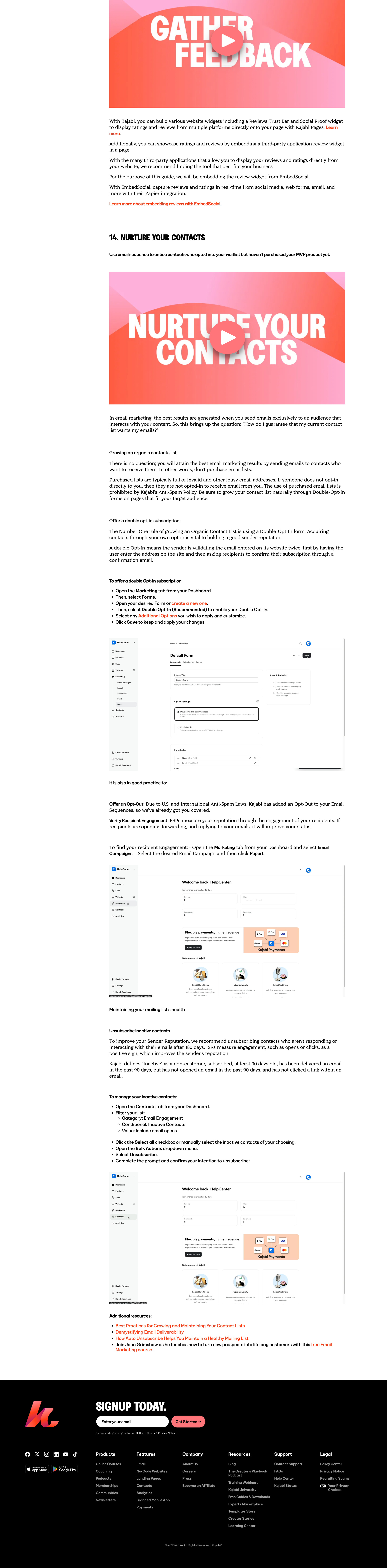 Kajabi - Onboarding | Growth Learning Plan by Kajabi screen
