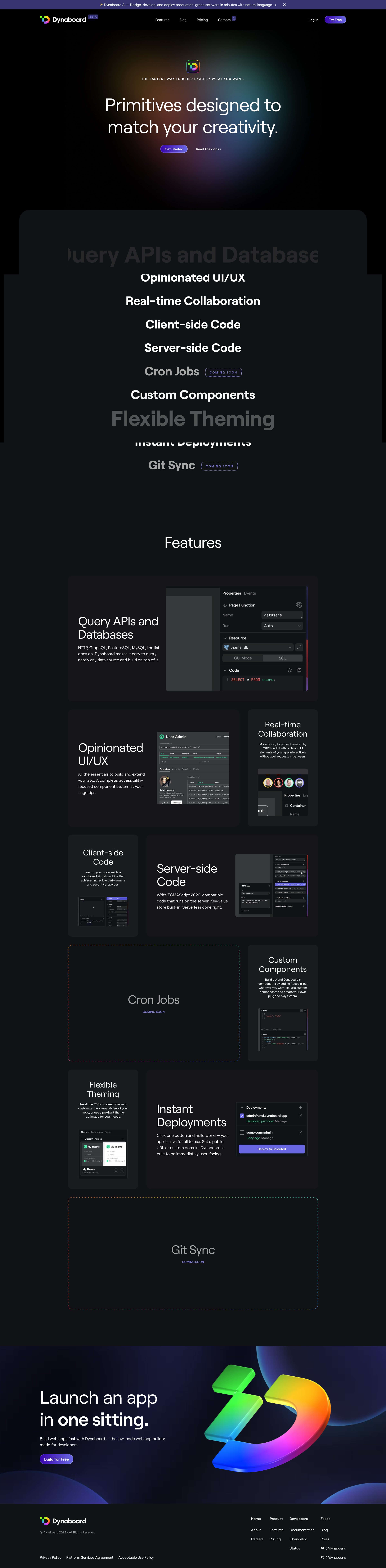 Dynaboard - Dynaboard | Features screen