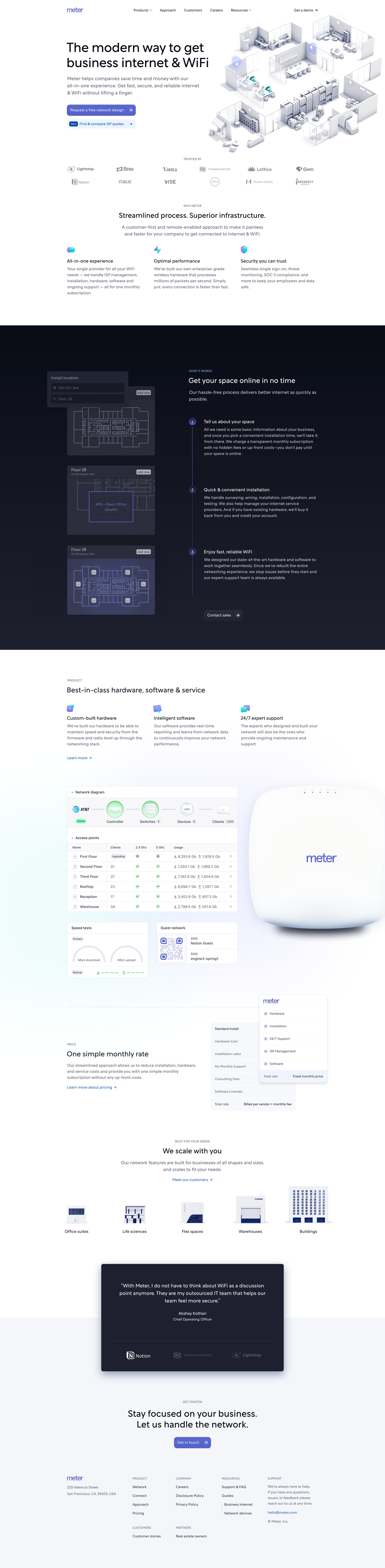 Meter - Meter Internet | WiFi for businesses screen