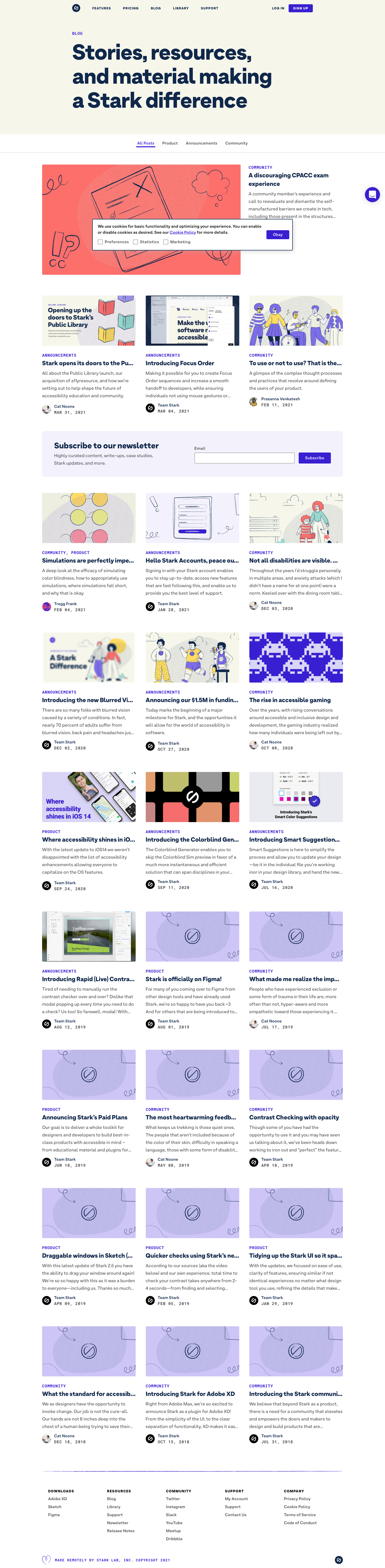 Stark - Blog. Stories, resources, and material making a Stark difference screen