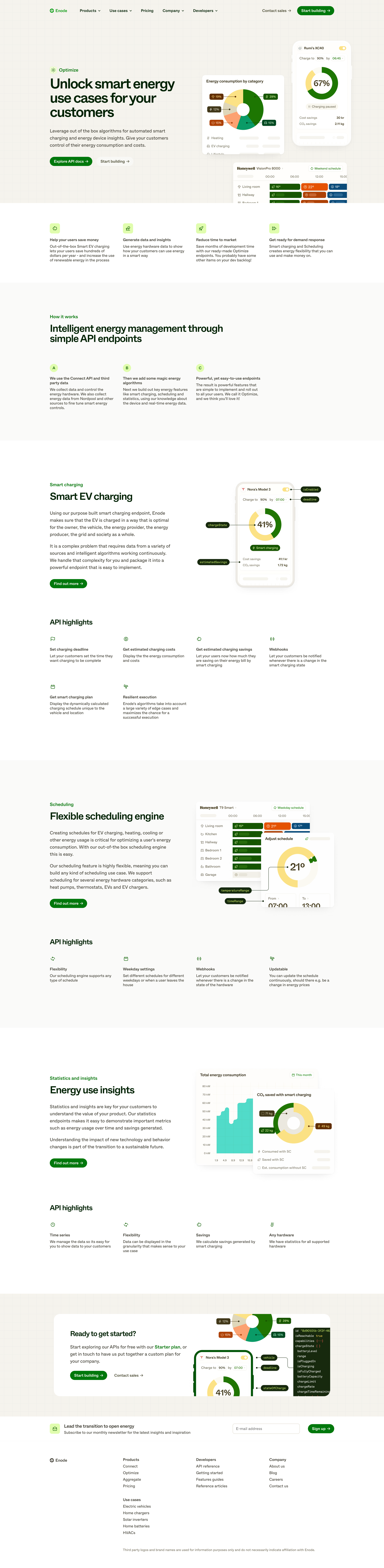 Enode - Optimize | Enode screen