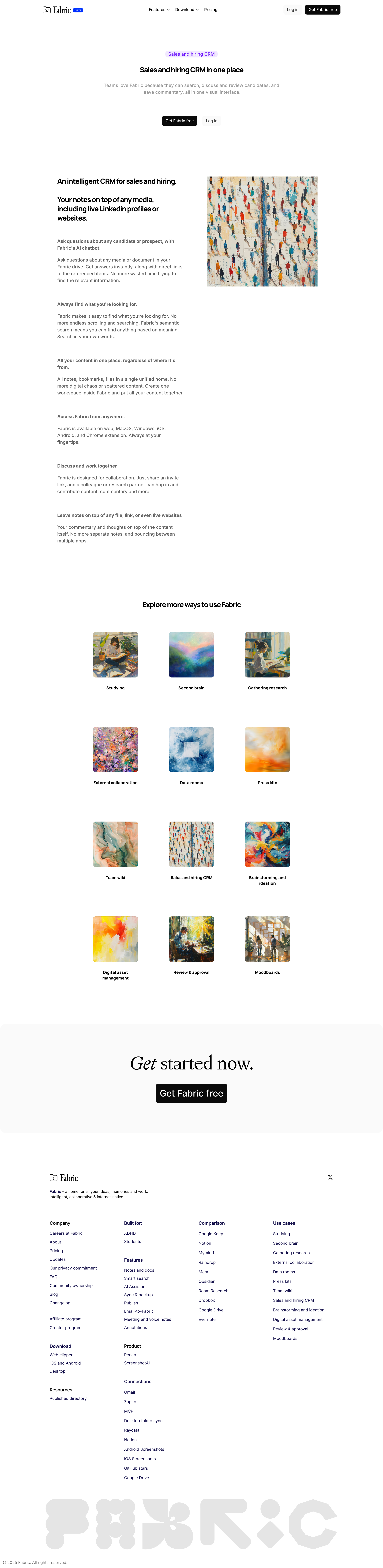 Fabric - Fabric – your self-organizing workspace and file explorer screen