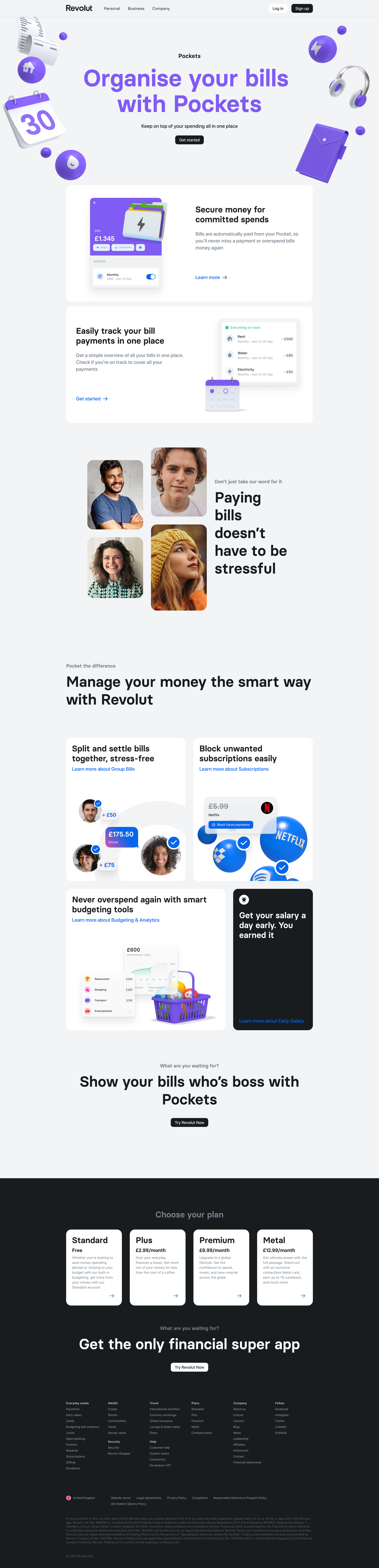 Revolut - Revolut – Pockets screen