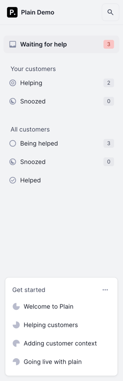Plain — Vertical navigation component