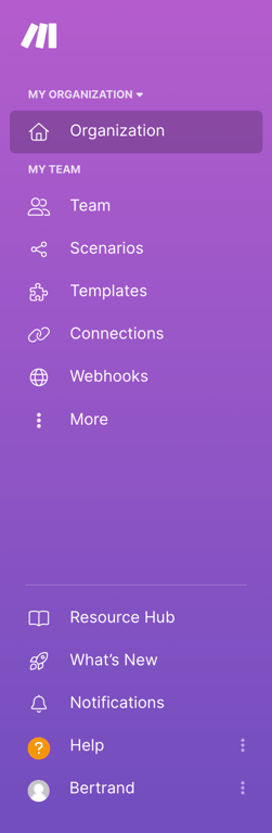Make — Vertical navigation component