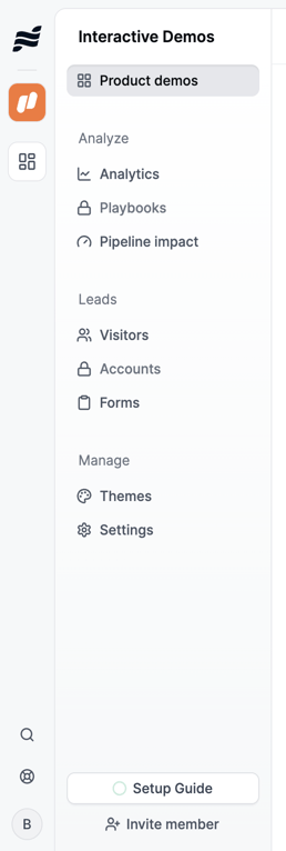 Navattic — Vertical navigation component