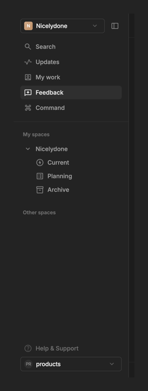 Kitemaker — Vertical navigation component