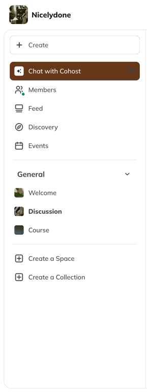 Mighty — Vertical navigation component