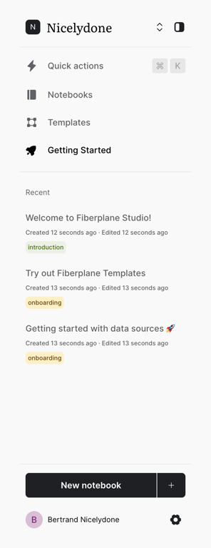 Fiberplane — Vertical navigation component
