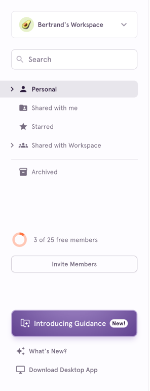 Tango — Vertical navigation component