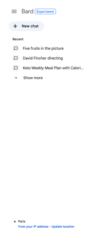 Bard — Vertical navigation component