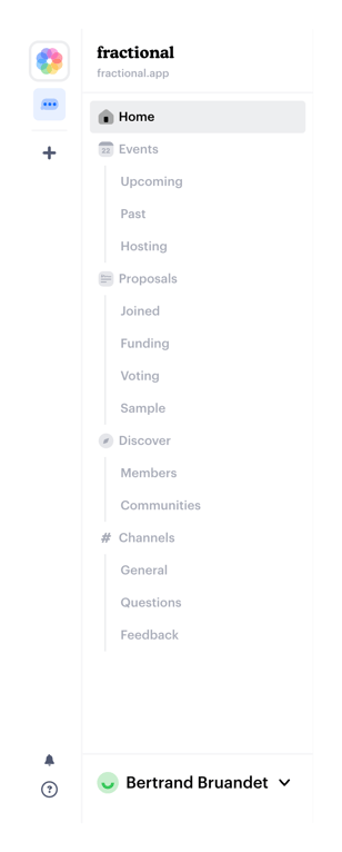 Fractional — Vertical navigation component