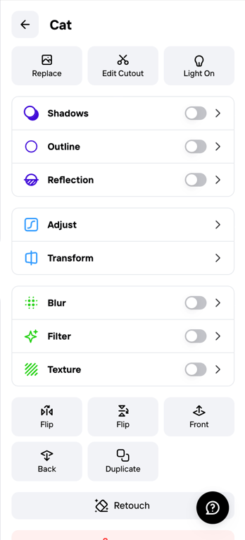 Photoroom — Drawer component
