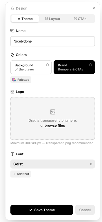 Supercut — Modal component