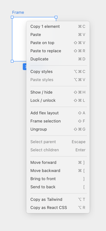 Paper — Dropdown menu component
