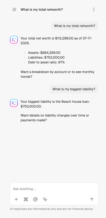 Maybe Finance — Artificial intelligence component