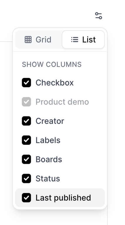 Navattic — Dropdown menu component