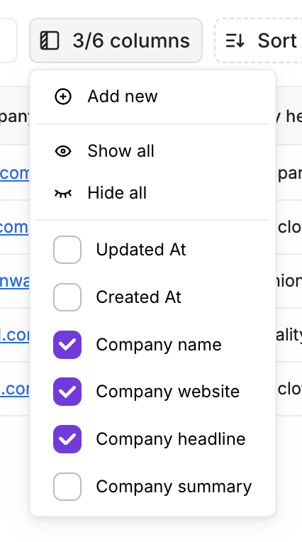 Freckle — Dropdown menu component