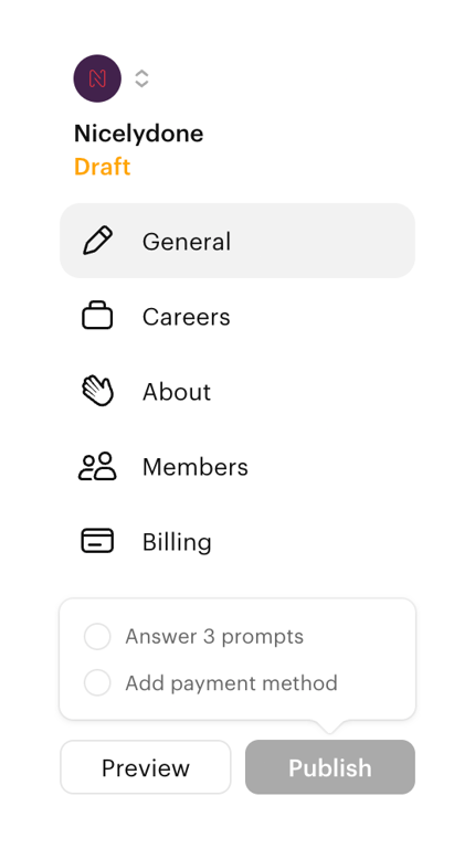 Read.cv — Vertical navigation component