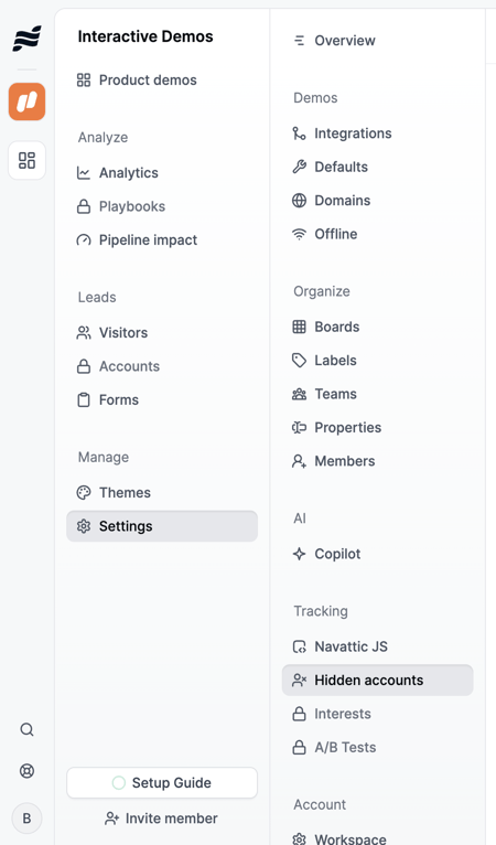 Navattic — Vertical navigation component