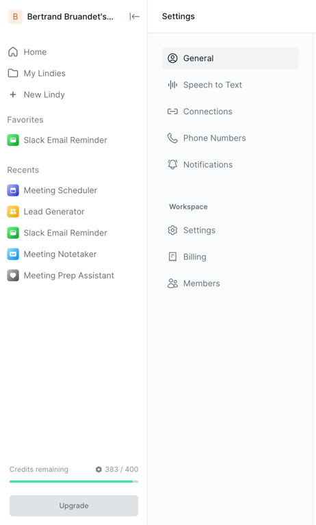 Lindy — Vertical navigation component