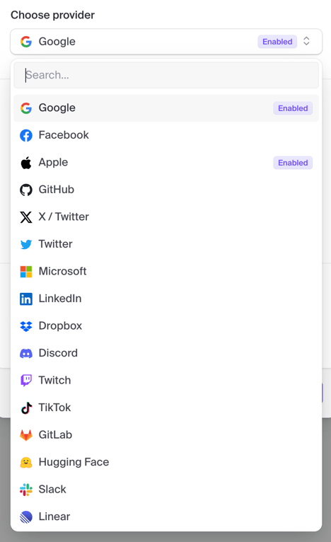 Clerk — Autocomplete component