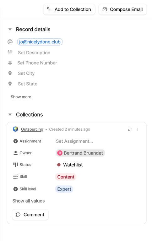 Attio — Drawer component