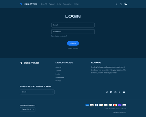 Triple Whale
				signin page example
