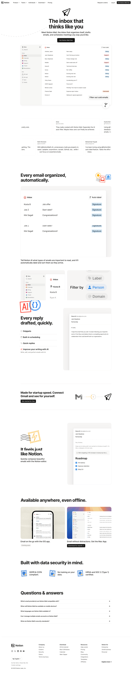 Notion Mail
			        ux ui design