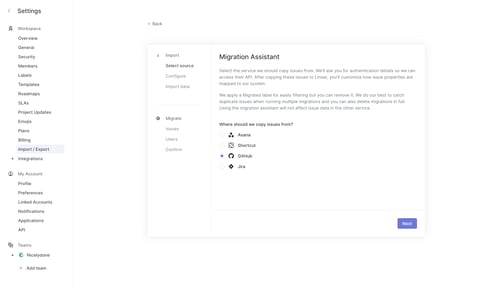Linear
			      ux ui design