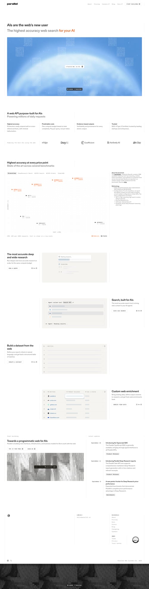 Parallel screen example