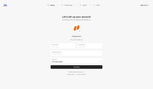 Maybe Finance screen example