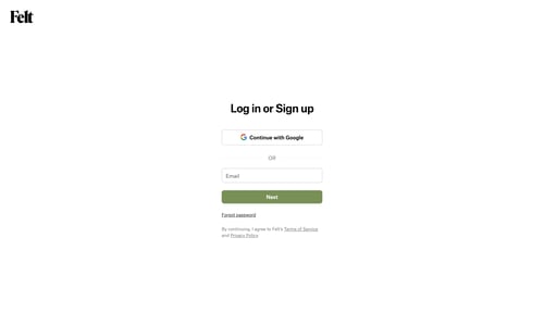 Felt
			           ux ui design