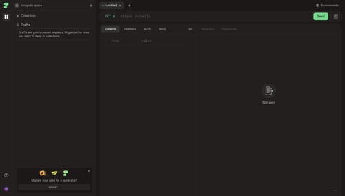 Httpie
				empty state page example